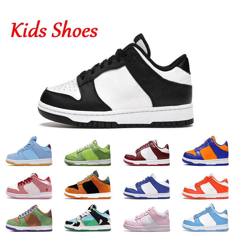 

Top Leather Designer Kids Running Shoes Low Black White UNC Syracuse Pink Foam Phillies Chlorophyll StrangeLove Children Fashion Platform Sneakers Kid Trainers, B58 samba 26-35