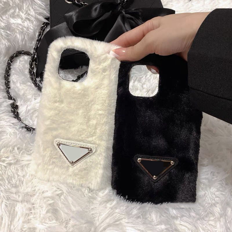 

Plush Soft Cell Phone Cases For Iphone11 12 13proPromax Luxury Designer Phonecase For X Xs Xr Xsmax7p 8pWith P Letter Phone Case For Winter, P1