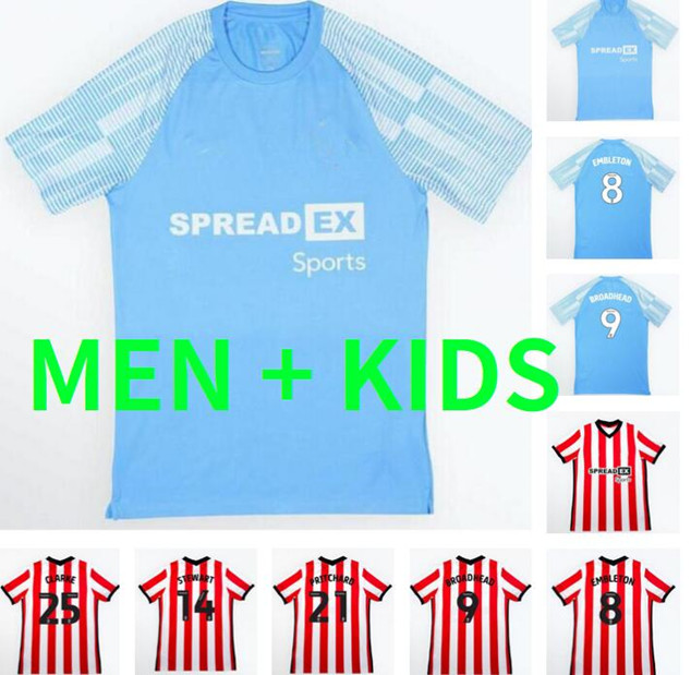 

SUNDERLAND 22 23 soccer jerseys home away 2022 2023 camiseta de futbol DAJAKU EMBLETON BROADHEAD Gooch O'NIEN Stewart PRITCHARD Clarke football shirts MEN KIDS kit, Kids size