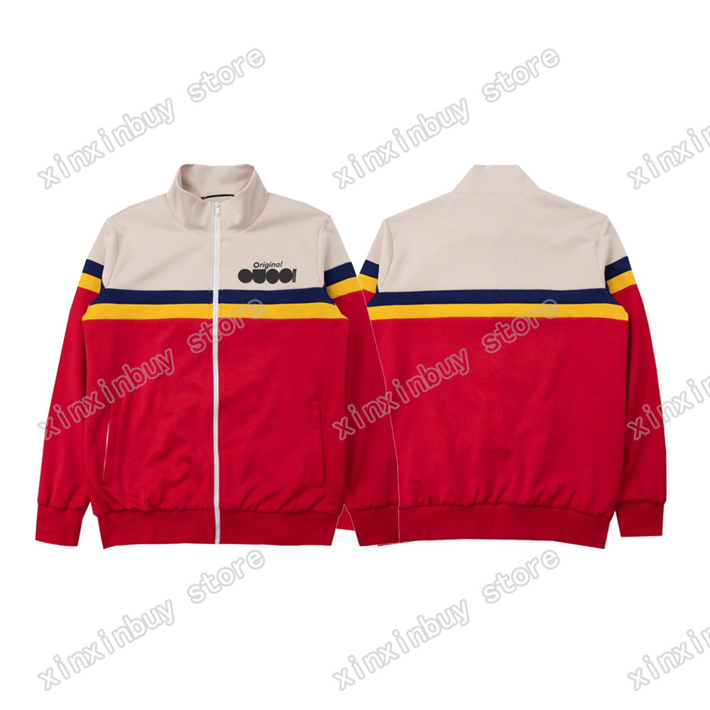 

xinxinbuy Men designer Coats Jacket Classic stripe Panelled Windbreaker women oversize black yellow gray green purple S-2XL, 01