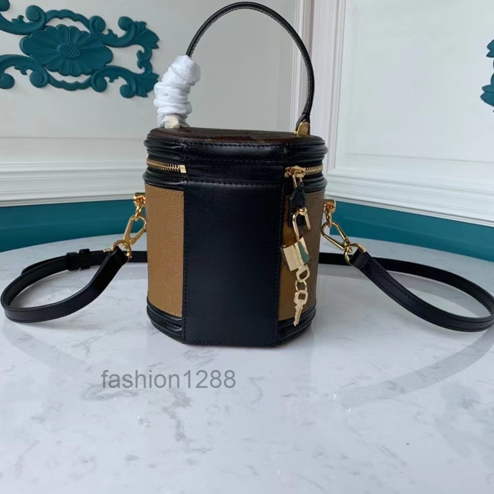 

Woman Classic Cosmetic Bag CANNES Handbag By Nicolas Reverse Coated Canvas Exterior M43986 Removable Adjustable Strap