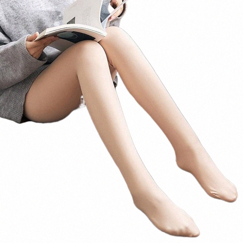 Women's Jumpsuits & Rompers women Stockings Plus Velvet Thickening Leggings High Elasticity Autumn And Winter Even Bare Feet Korean Fashion-image-800024901