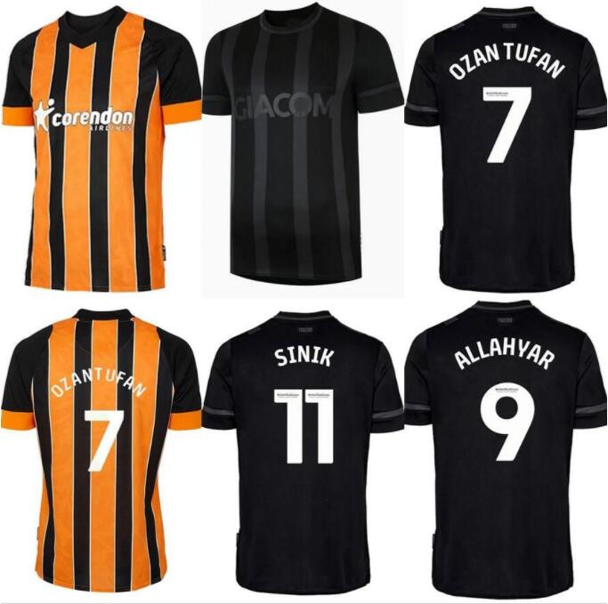 

22 23 Hull City Mens Soccer Jerseys home away GREAVES ALLAHYAR SINIK OSCAR SERI OZAN.TUFAN Home Football Shirt Short Sleeve Uniforms