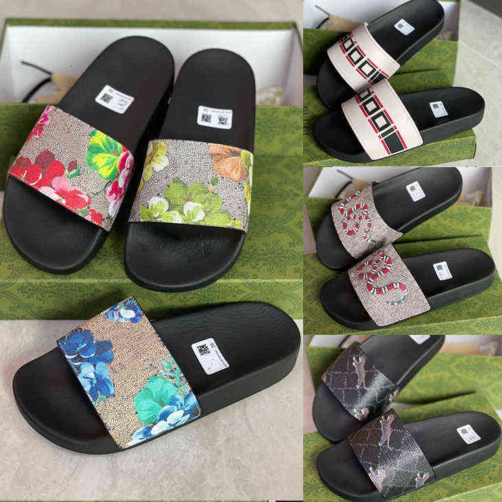 

Slippers Women Slides Slipper Sandals Mens Luxurys Flats Shoes Summer Sexy Designers Rubber Sandal Fashion Old Flower Ladies Beach Men, Color 11