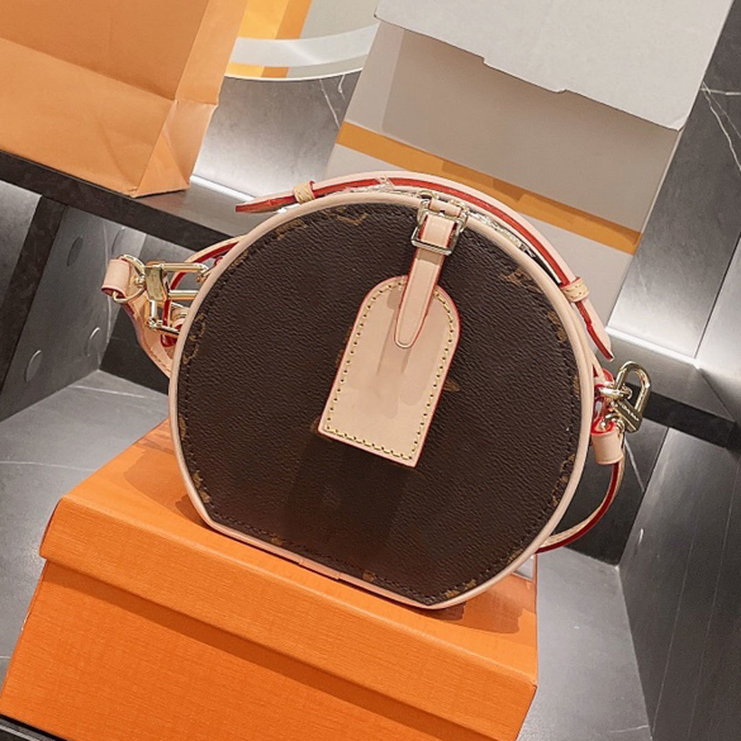 

Bags Brand Classic Boite Chapeau Mini Shoulder Bags High Quality Genuine Leather Old Flower Crossbody Bag Fashion Handbags Totes Luxury, 01