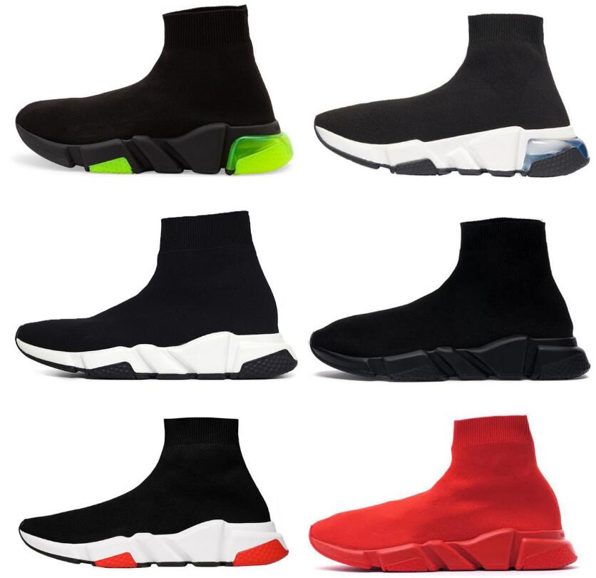 

Paris Casual Shoes Men Trainer Sock Shoes Womens Sneakers Designer Socks Woman Shiny Knit Speed 2.0 Runner Sneaker Master Embossed Speeds Booties 35-45 No Box