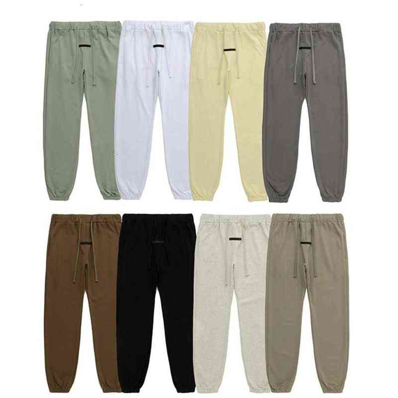 

Men's Pants Designer ESS Essential Pants Reflective Mens Womens Elasticity Men Sports Loose Silocone Letters Sweatpants Drawstring Trousers Casual