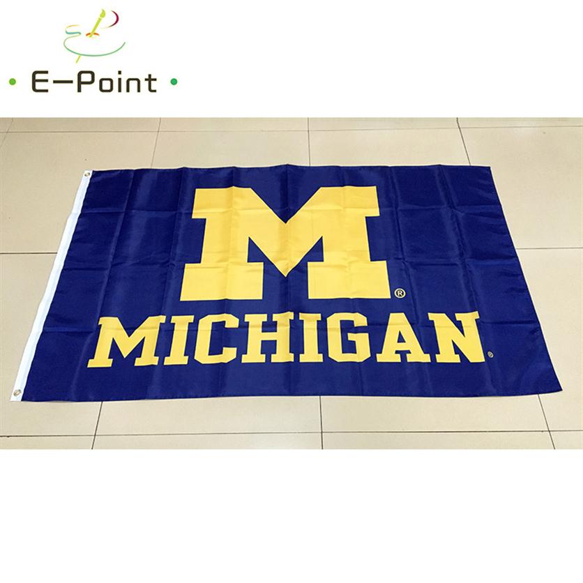 

NCAA Michigan Wolverines Flag 3 5ft 90cm 150cm Polyester flag Banner decoration flying home & garden flag Festive gifts3189