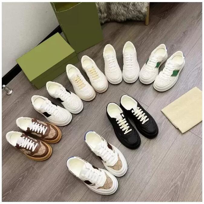

Designer Shoes Embossed Trainers Shoes Platform Shoes Double G Printed Comfortable Breathable Web Sneaker Women Men