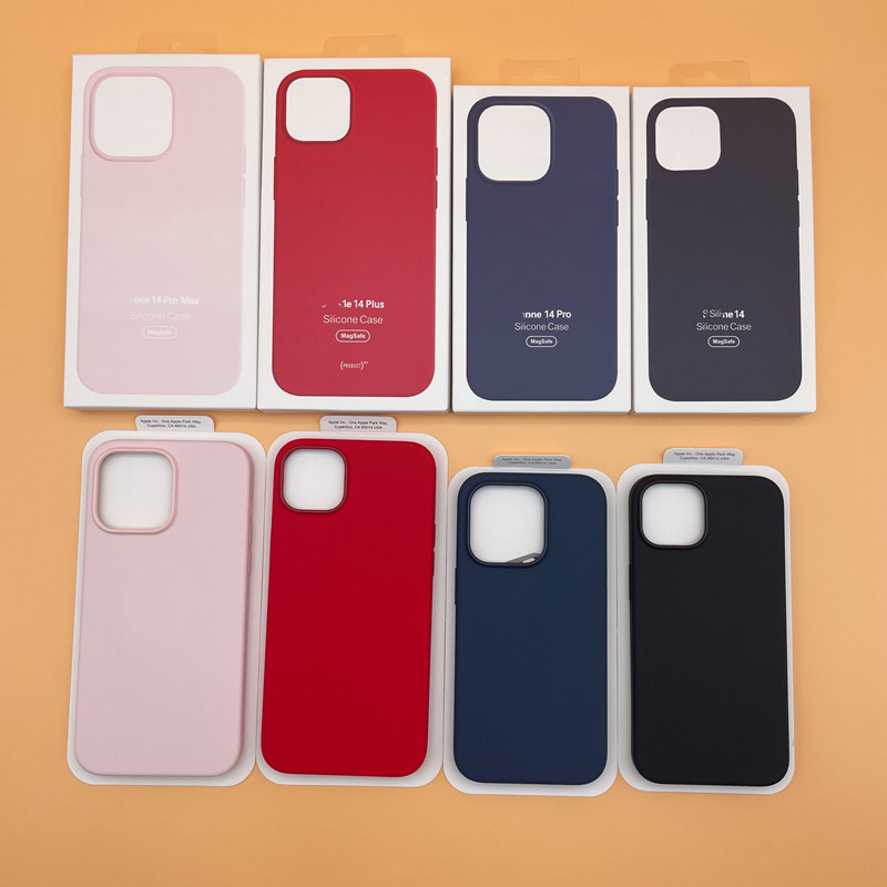 

Skin Soft Liquid Silicone Cell Phone Cases For iPhone 14 Pro Max Shockproof Protective Mobilephone Cover, Succulent