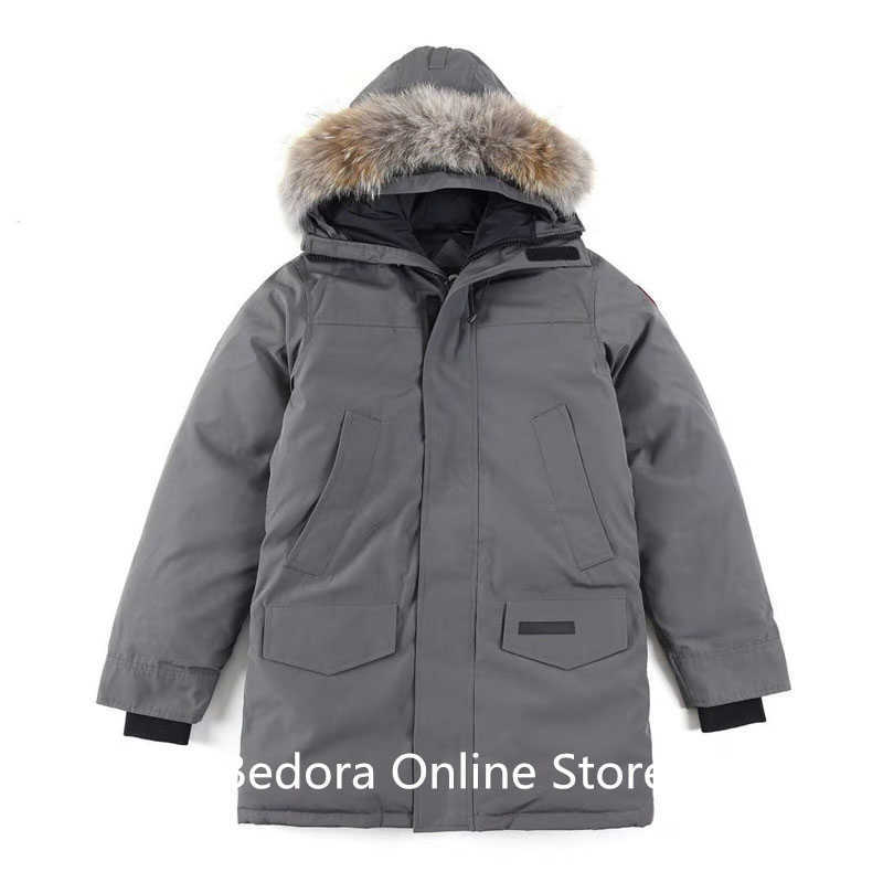 Men's Down Parkas Real Coyote Fur Quality Winter Mens Womens Canadian CG Langfords Parka Goose Down Jackets Camo Warm Outwear Coat WaterWind