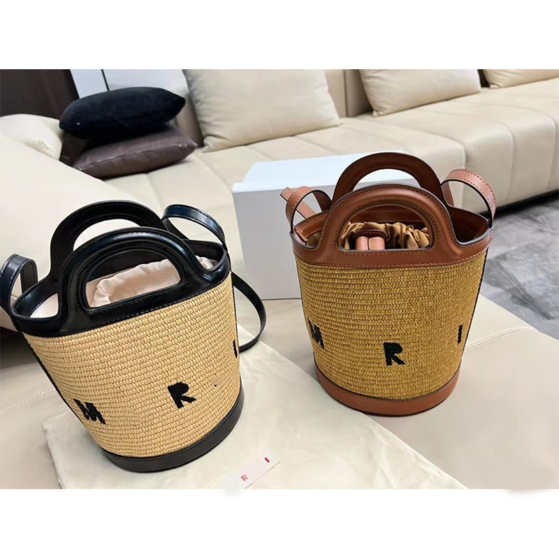 

MARN designer women bag single shoulder layer woven 2022 trend Decorative bag Picnic camping crossbody, Black