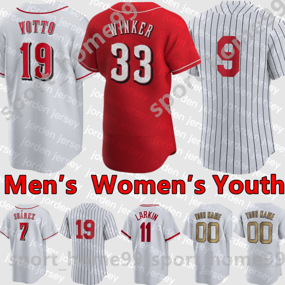 

NEW College Baseball Wears 2022 Custom 19 Joey Votto Jersey 6 Jonathan India 40 Nick Lodolo 17 Kyle Farmer 21 Hunter Greene 51 Graham Ashcra, Color 3