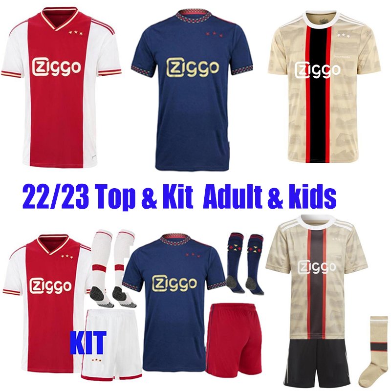 

2022 2023 ajaxs TADIC soccer jersey Marley football shirt BERGHUIS HALLER BLIND KLAASSEN GRAVENBERCH CRUYFF BLIND 22 23 Home Away and Third mens Adult kids Tops Kit