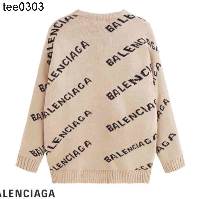 Banlencaigas fashion men's sweaters hoodies Rea fashion brand Pullover printed letter sweater women's sweater loose and wear