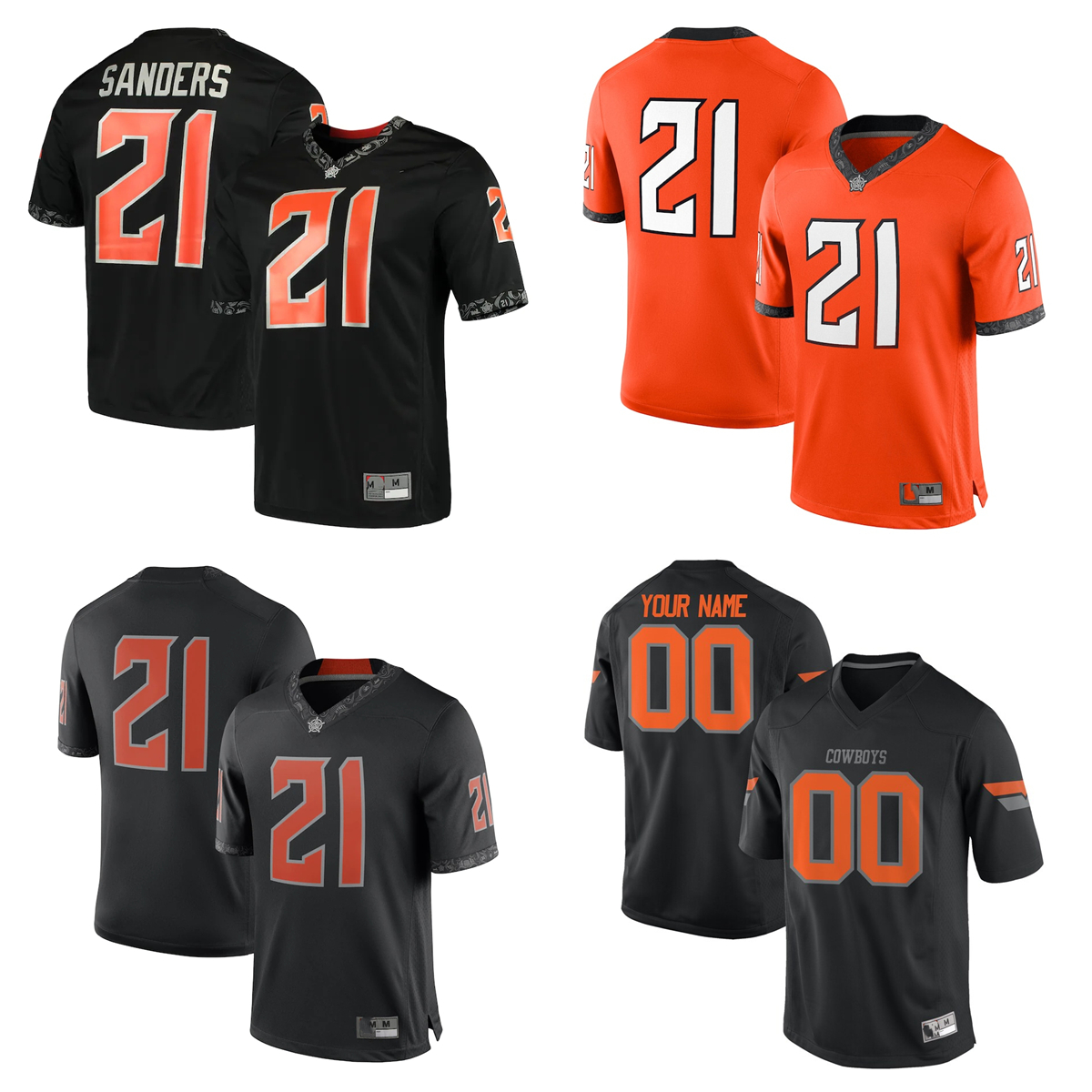 

Custom NCAA College Oklahoma State Cowboys Football Jerseys 1 Tay Martin 3 Spencer Sanders 7 Jaylen Warren 10 Rashod Owens Illingworth Richardson Jaden Nixon, Custom name number
