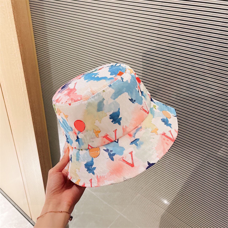 

Colorful Classic Bucket Hat Bonnet Cap Women Designers Caps Hats Mens Womens Luxurys Famous Beanie Baseball Cap D201212CE