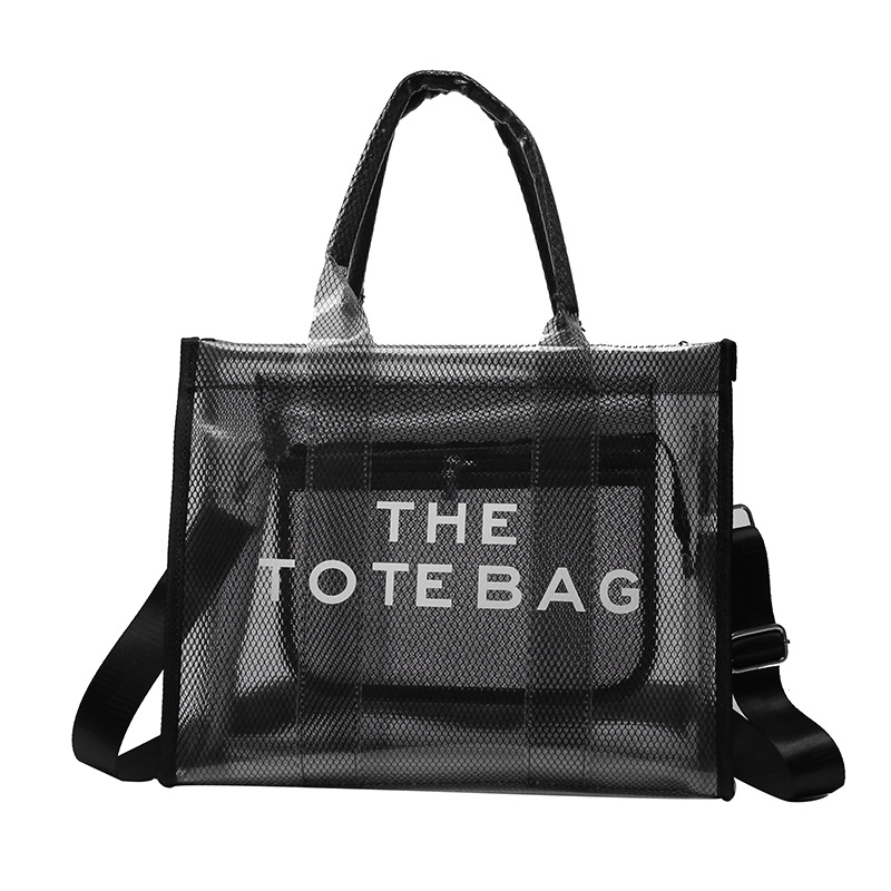 

PVC Clear Large The Tote Bag Designer Casual Tote Mesh Shoulder Purses Jelly Transparent Women Handbag Clutch, Gift bags