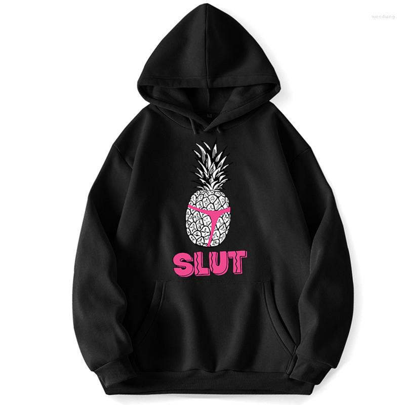 

Men' Hoodies Pineapple Fruit Slut Hooded Sweatshirts Men Pullover Jumper Hoodie Trapstar Pocket Spring Autumn Korean Style Sweatshirt, Solid black