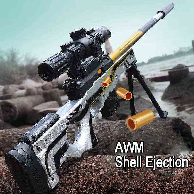 

Gun Toys Children's AWM EVA Soft Bullet Rifle Pneumatic Airsoft Toy Gun Shoots Weapon Gun Outdoor Games Toys for Kid Adults Gifts T220907