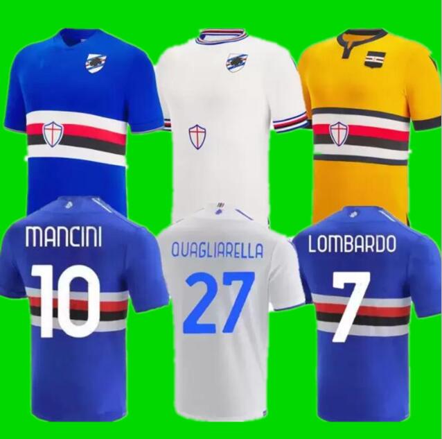 

22/23 UC Sampdoria soccer jerseys LINETTY MARONI QUAGLIARELLA DAMSGAARD JANKTO TORREGROSSA YOSHIDA 2022 2023 GABBIADINI THORSBY COLLEY AUGELLO football shirt
