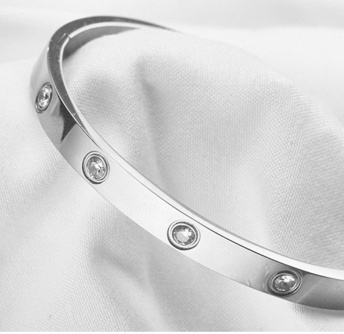 

Love Bracelet Designer Bangles Bracelets Luxury Jewelry Women Men 10 Diamon
