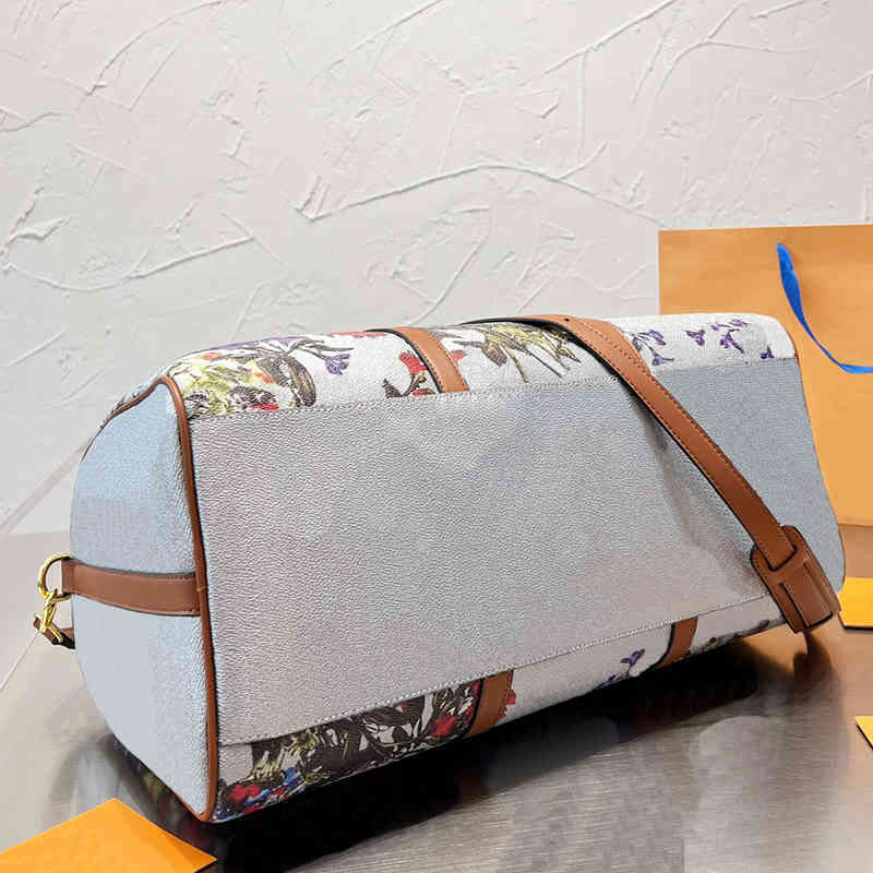 

Totes Duffle bag travel vintage luggage Designer Women Hands high quality ladies Fashion large capacity flower Laggages hand, Gold