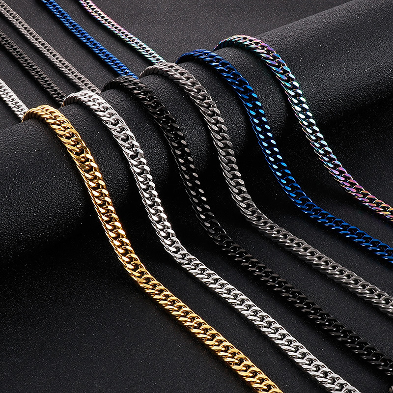

Stainless Steel Chain Link Necklace for Men Women Gift Jewelry Accessories Wholesale