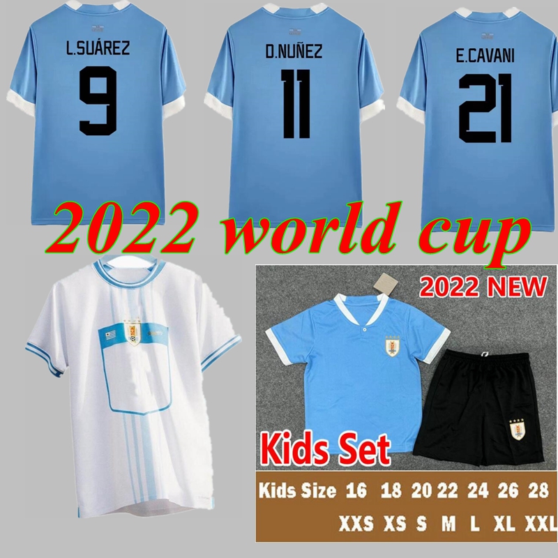 

2022 2023 Uruguay Suarez De Arrascaeta soccer jerseys 22 23 R Araujo home away Bentancur E.Cavani D.Godin D.NUnez M Gomez Gimenez men kids sets Football shirts Uniforms, Lavender