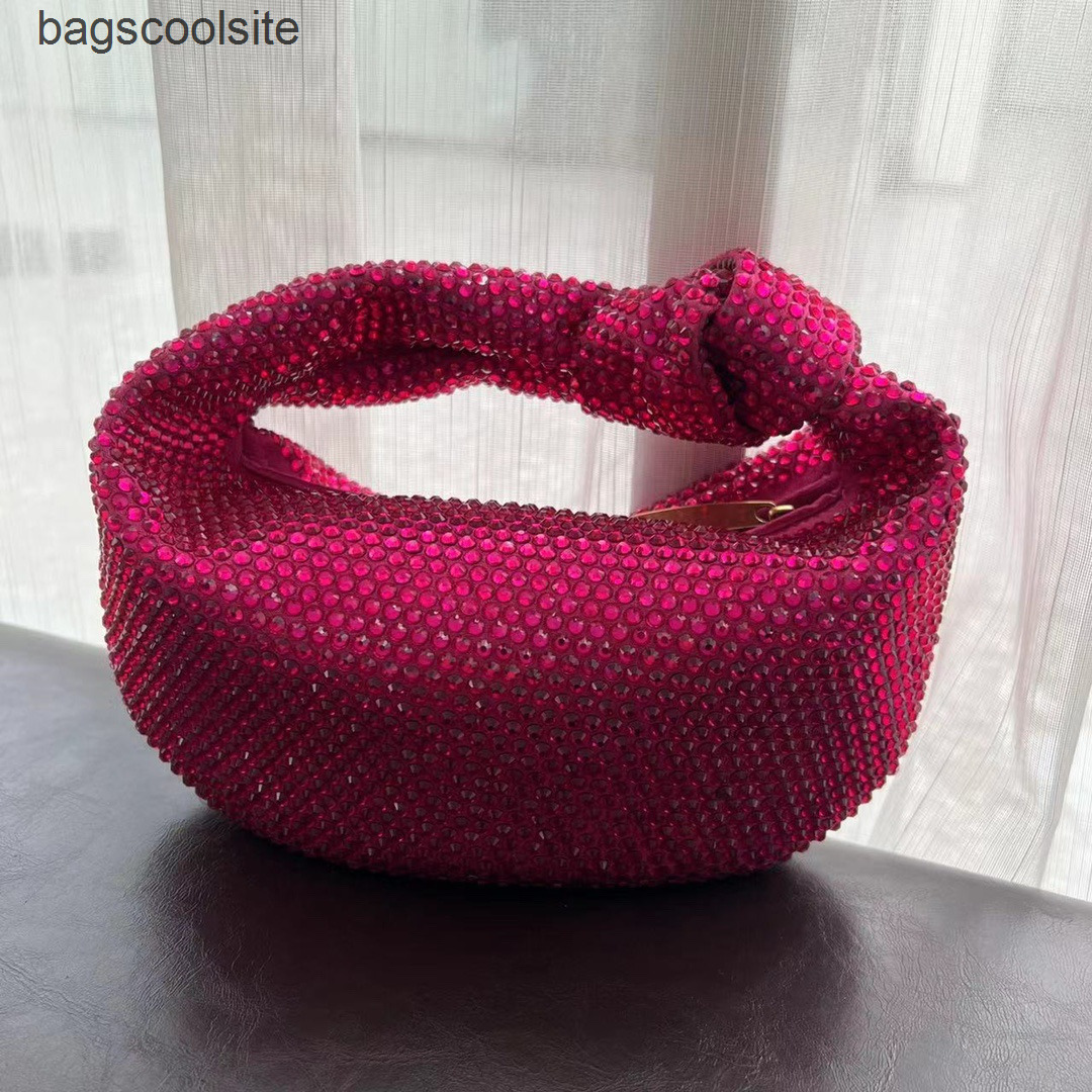 

2022 Bottegas Bags Venetas Designer Bag Diamond Same Jodies Bling Jodie Portable Knotted Armpit Shaped Women's, Blue