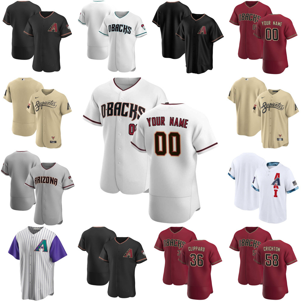 

Custom Jersey Mens women Youth Arizona''Diamondbacks''56 Kole Calhoun 45 Taylor Clarke 36 Tyler Clippard 58 Stefan Crichton Baseball Jerseys, Color