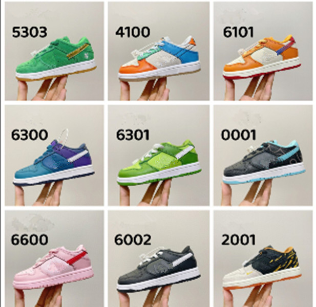 

kids Dunks Low Green White Triple Pink AndSt. Patricks Day red black Grade school children's shoes for sale Sport Shoe Trainner Sneakers US7.5C-US3Y