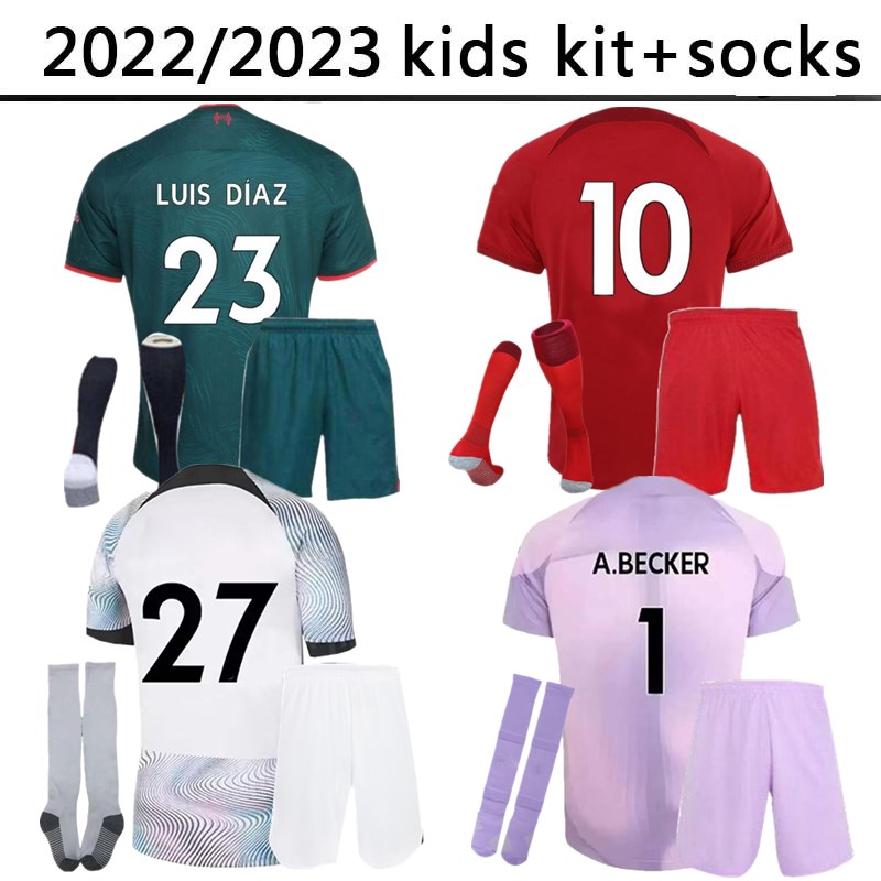 

2022 2023 soccer jerseys 22 23 football shirt ALEXANDER ARNOLD lIVERPOl A.BECKER PHILLIPS KEITA Camisa de futebol red camiseta uniforms kids kit socks goalkeeper