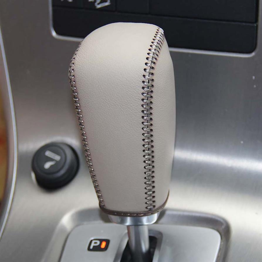 

Gear Covers for Volvo XC60 2009-2012 Automatic Shift Collars Genuine Leather Hand-stitched Gear Cover Car Styling255v