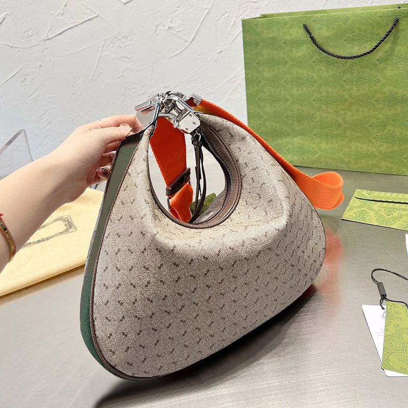 

Cosmetic Bags Cases New Crescent Bag Retro Crossbody Half Moon Bags Women Handbags Shoulder Croissant Bags Clutch Purse Old Flower Canvas Genuine Leather, 699409:23×22×5 blue gum