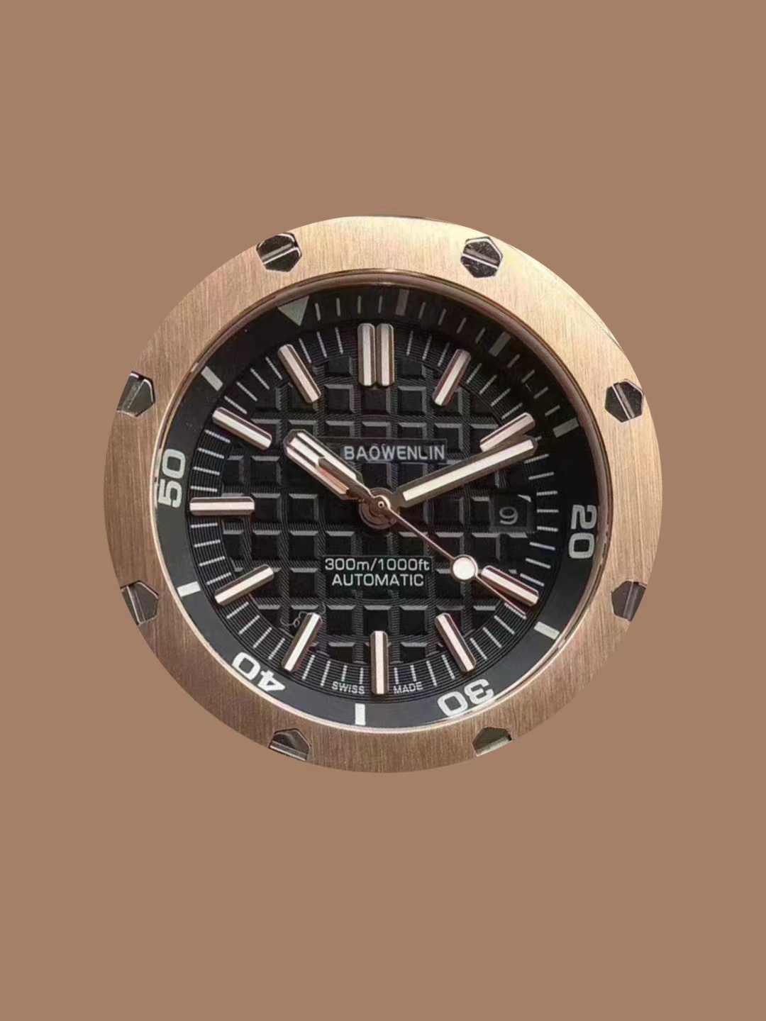 

Mens Automatic Mechanical Watches Classic Style 42mm Full Steel Super Luminous 42mm Exquisite Gift Rubber Strap Leather Business Accessory orologi Wristwatch, Carton