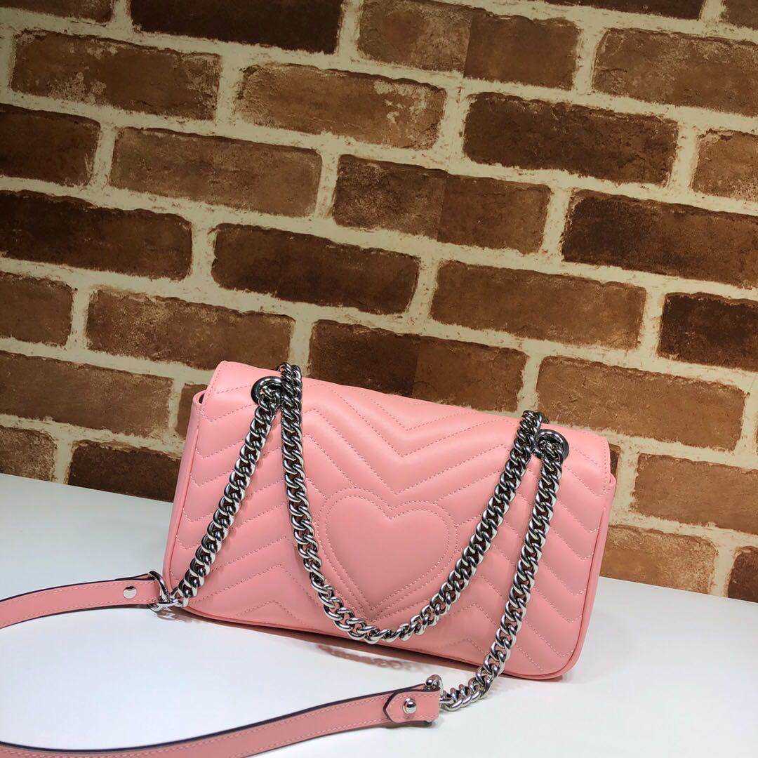 

Fashion Marmont Women Shoulder Bag real Leather gold silver Chain Bags Cross body Pure Color Female Handbag purse Tops Quality, Blue