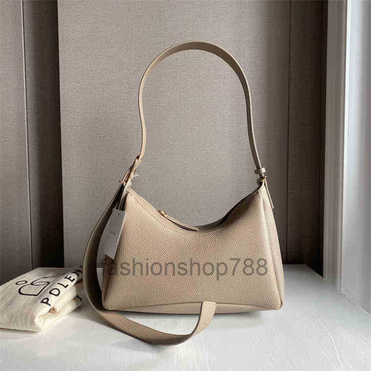 

Ple New Armpit Bag Crescent Lychee Grain Cowhide Portable One Shoulder bags Messenger Women's tote, Dark brown