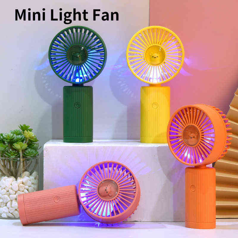 Electric Fans New Mini Light Fan Wholesale Portable Compact Handheld Fan Summer Three Gear Pocket Charging fans T220907-image-802573248