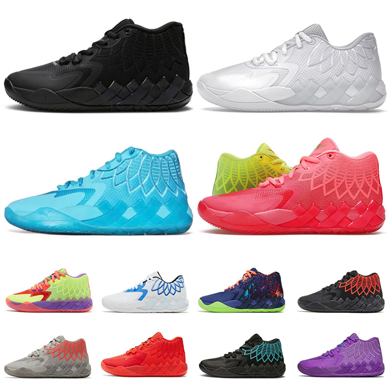 New Lamelo Ball Shoe Rick And Morty Designer Basketball Shoes For Mens Buzz City Galaxy Not From Here Purple Unc Queen City Rock Ridge Red Sneake
