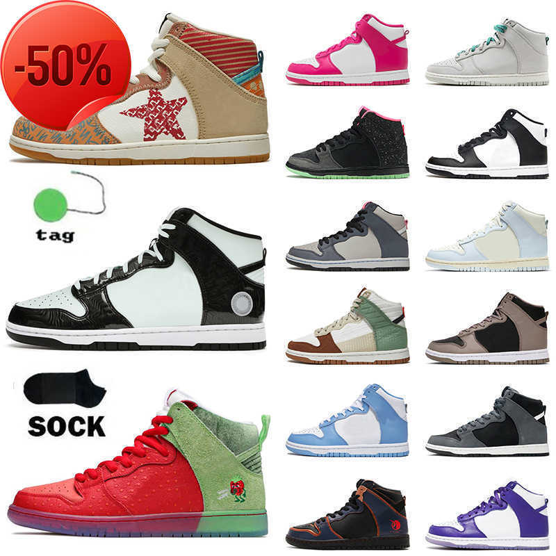 

Womens Mens Designer SB Running Shoes Dunks High OG Sports Platform What The Black White All-Star Strawberry Cough Pink Prime Moon Fossil, B30 sup by any means