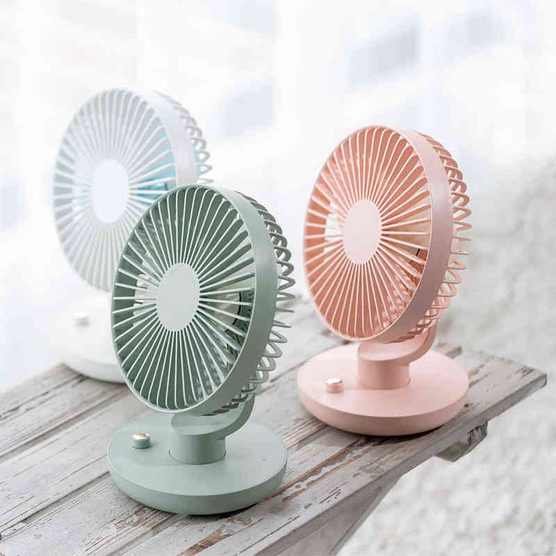 Electric Fans 3Life Creative Ballet Shaking Head Fan Desktop Mini Fan USB Charging Mute Mini Electric Fan For Home Office T220907-image-800534147