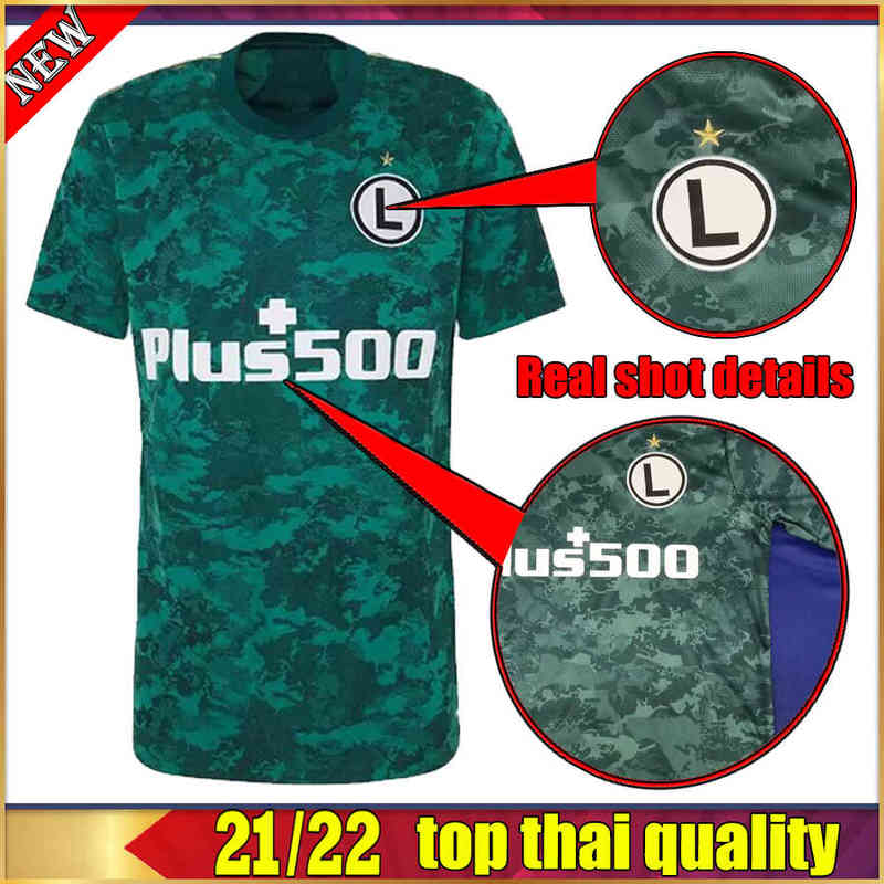

New Shirts Legia Warszawa Soccer Jerseys 21 22 Top Thai Quality Green Football Shirts 2021 2022 Luquinhas Filip Mladenovic Igor Kharatin Mah