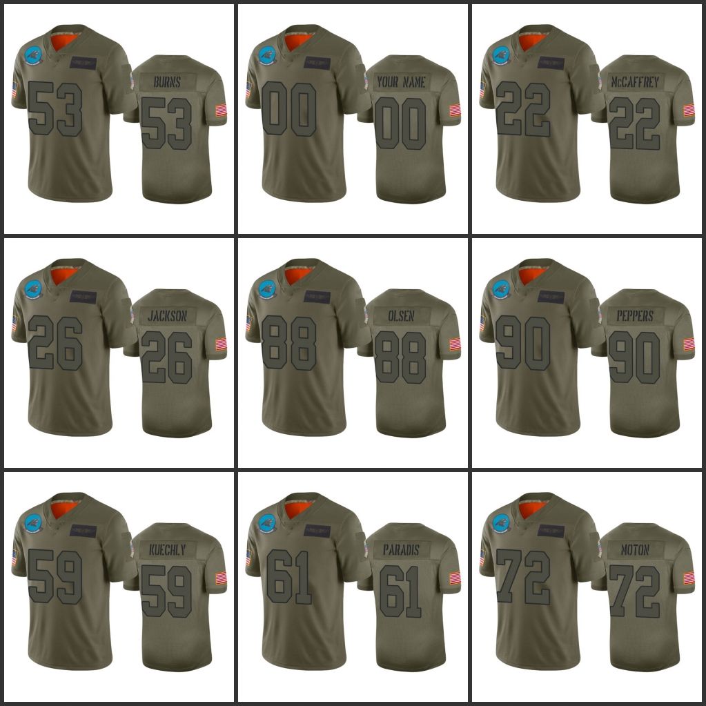 

Jersey Wholesale Carolina''Panthers''Men 22 Christian McCaffrey 59 Luke Kuechly 88 Greg Olsen Custom Women Youth Camo Salute to Service Limited, 14