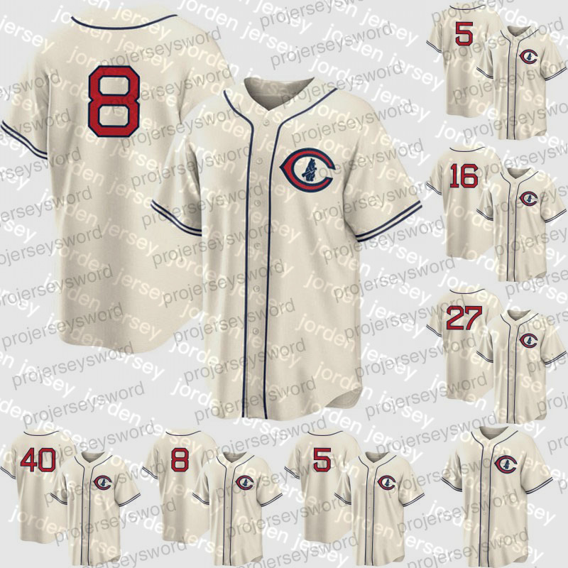 

NEW College Baseball Wears Cubs 2022 Field of Dreams Jersey Ian Happ Willson Contreras Marcus Stroman Nick Madrigal Christopher Morel Ernie, 40 cream