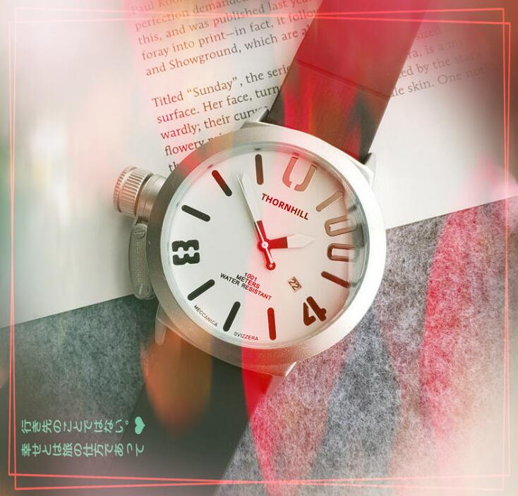 

three needles rubber belt big wristwatch 50mm popular fashion mens watches High Quality Sports Japen VK Quartz Chronograph wholesale men's gifts wristwatch, As pic