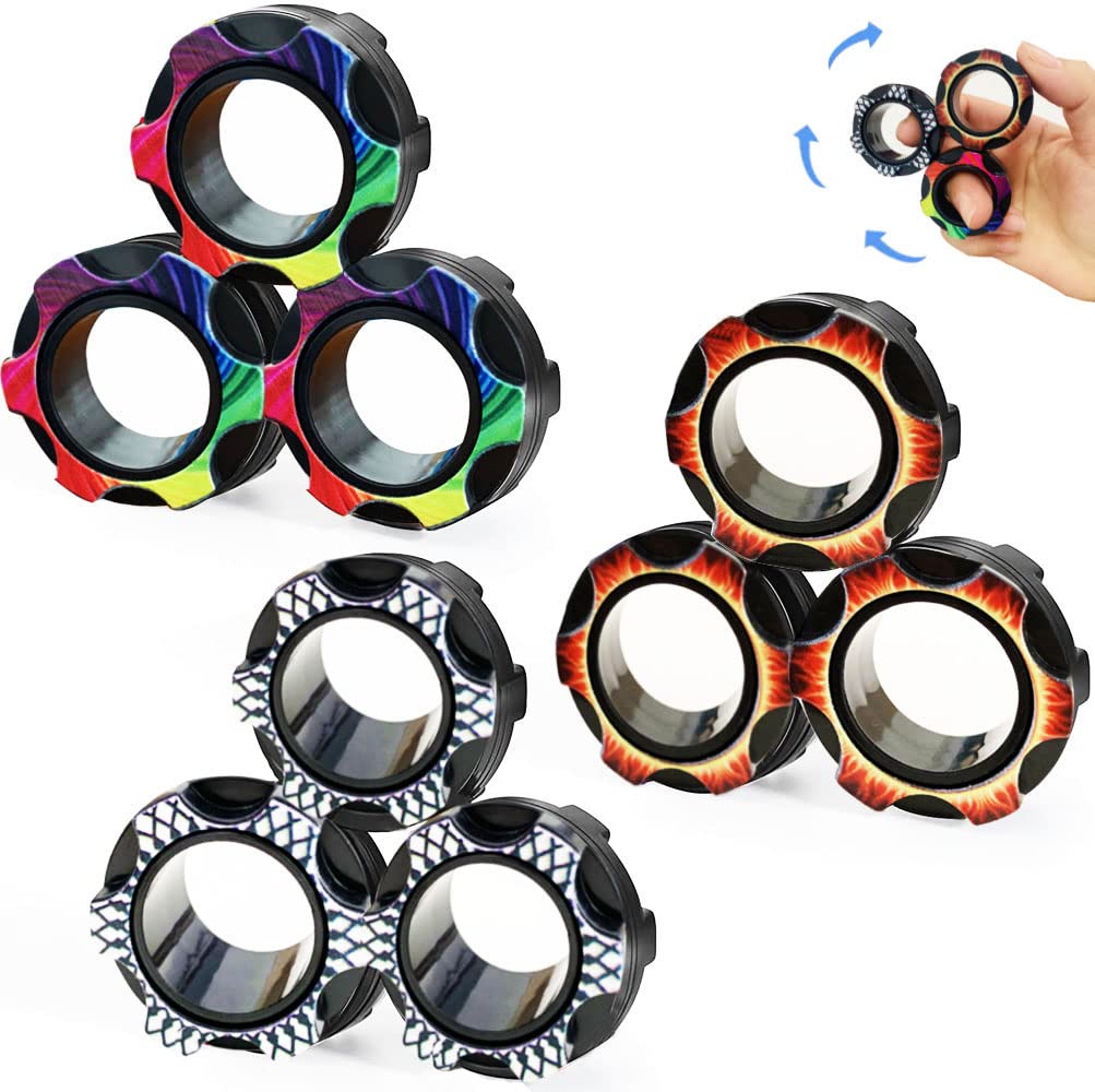 

Decompression Toy Finger Magnetic Ring Fidget Toys Colorf Rings Great For Training Relieves Reducer Autism Anxiety Color2 D Toptrimmer Amqsd