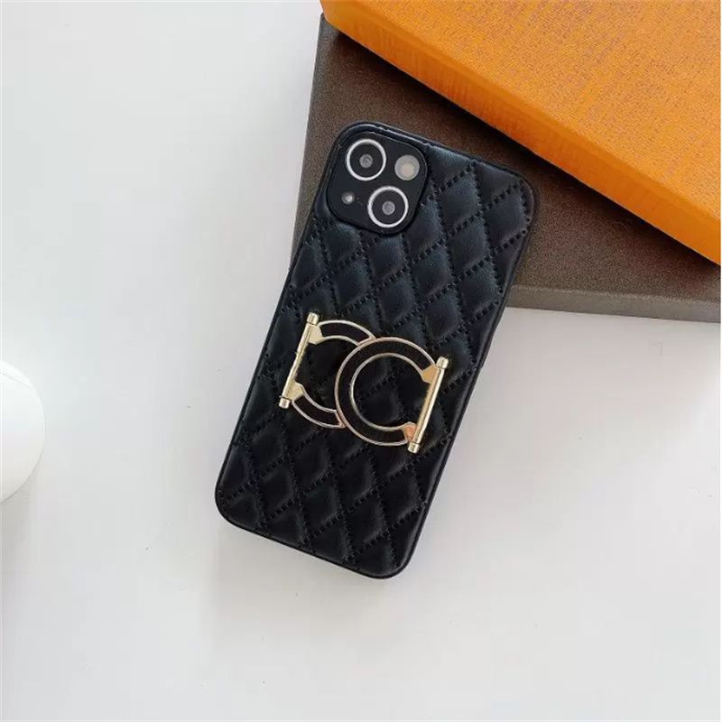 

Classic Leather Brand Cell Phone Cases With Bracket For IPhone 11 12 13 Pro Promax Luxury Designer Smartphones Case For X Xs Xr Xsmax, White
