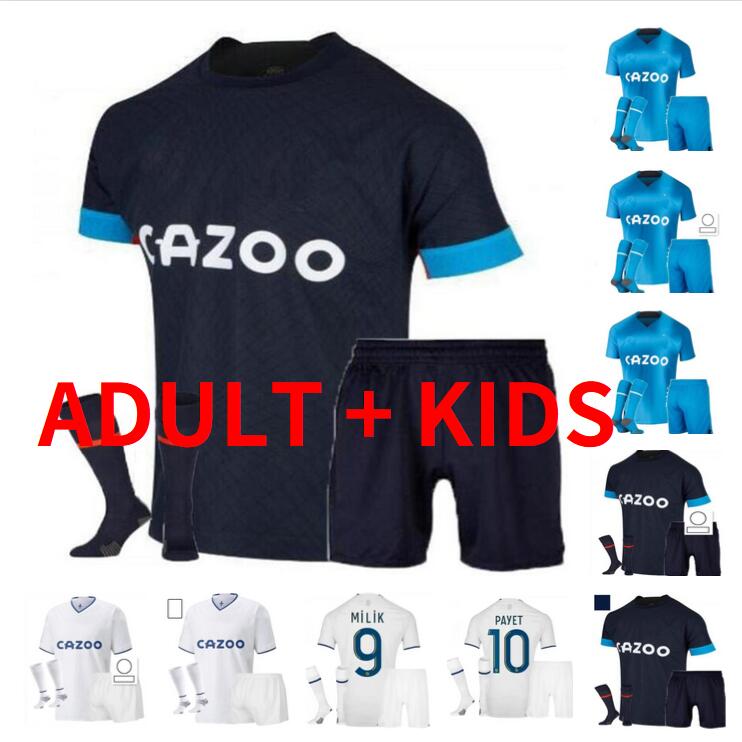 

Marseilles ALEXIS Soccer jerseys 2022 2023 OM Maillot Foot CUISANCE GUENDOUZI PAYET GERSON CLAUSS UNDER KONRAD KAMARA 22 23 MILIK Football shirt adult kids kit