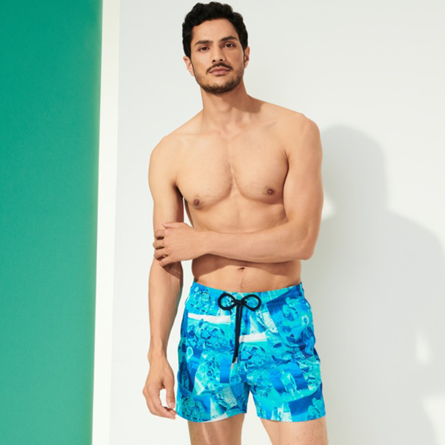 Vilebre Men's Shorts Men de maillot de bain Herringbones Turtles Summer Pantal